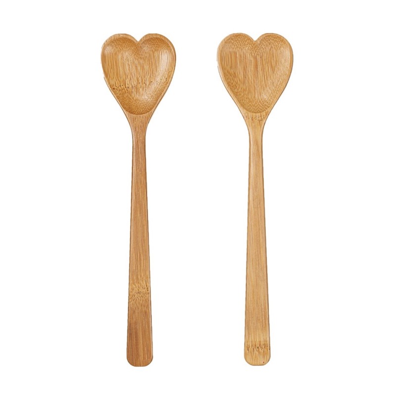 Couverts à salade coeur