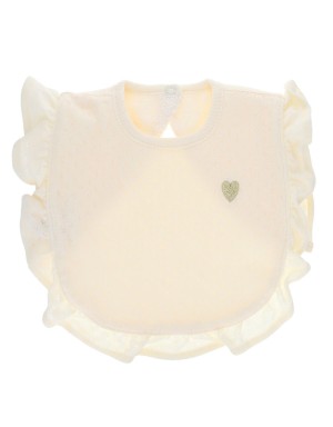 Bavoir froufrou pointelle