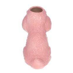 Carafe chien caniche blanc