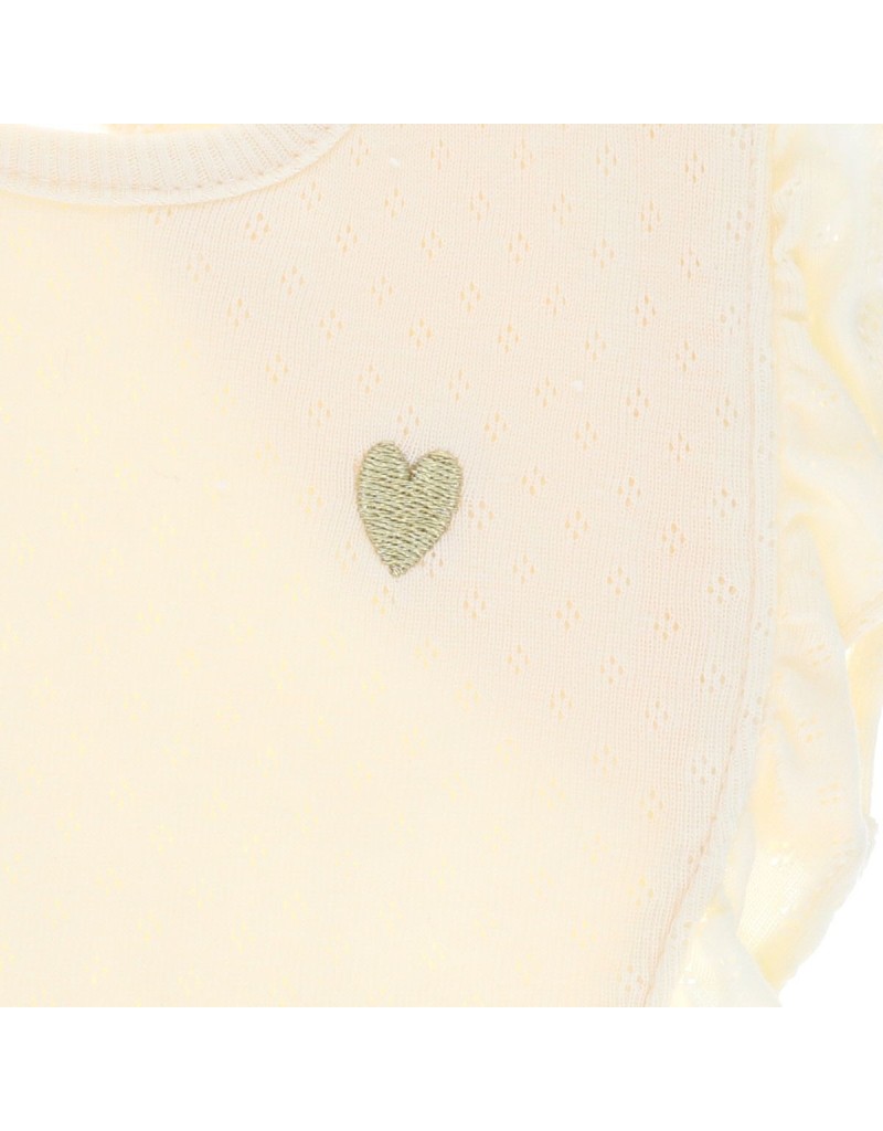 Bavoir froufrou pointelle