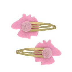 Lot de 2 barrettes licorne à paillettes