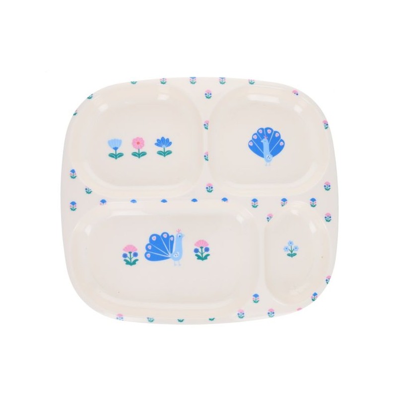 Assiette à compartiments Joli Paon