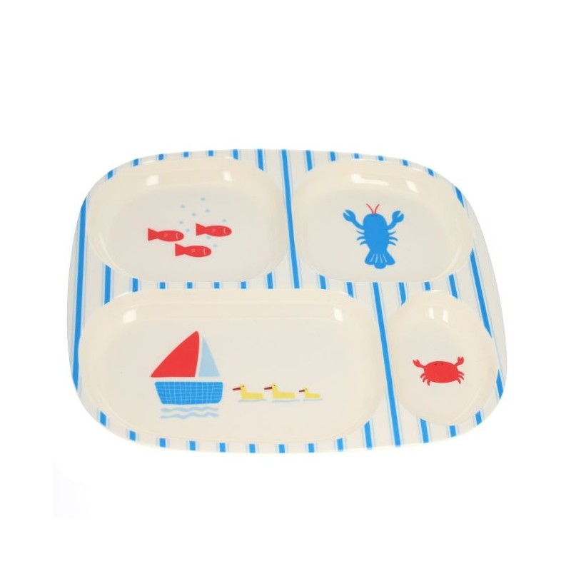 Assiette à compartiments - Petit Matelot