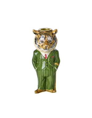 Tigre Céramique Bougeoir