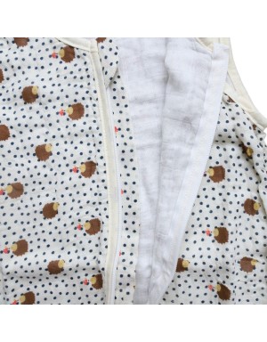 Turbulette coton bambou hérisson