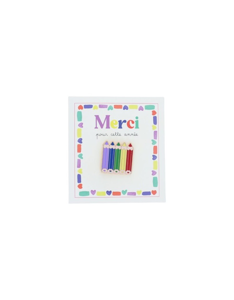 Pin's crayons - Merci pour cette année Pin's crayons - Merci pour cette année
