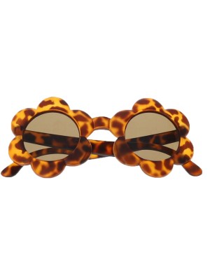 Lunettes de soleil fleurs léopard XS