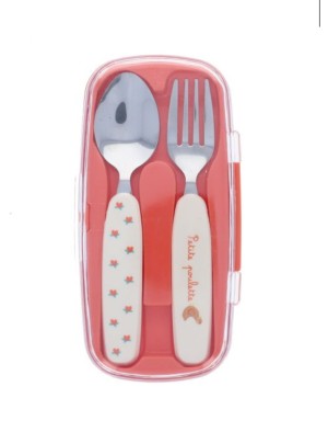 Set couverts poule rousse