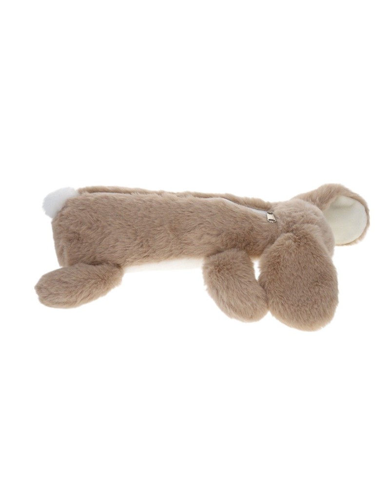 Trousse lapin peluche
