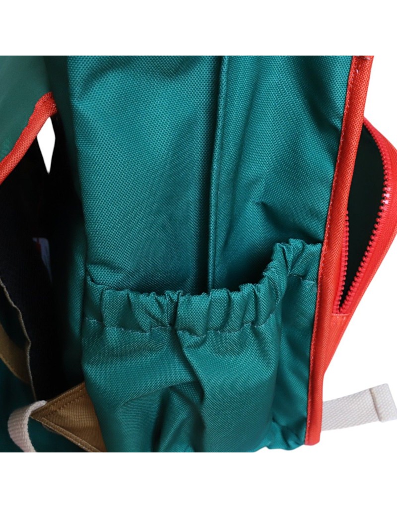 Cartable école vert et damier