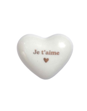 Cœur céramique "Je t'aime"