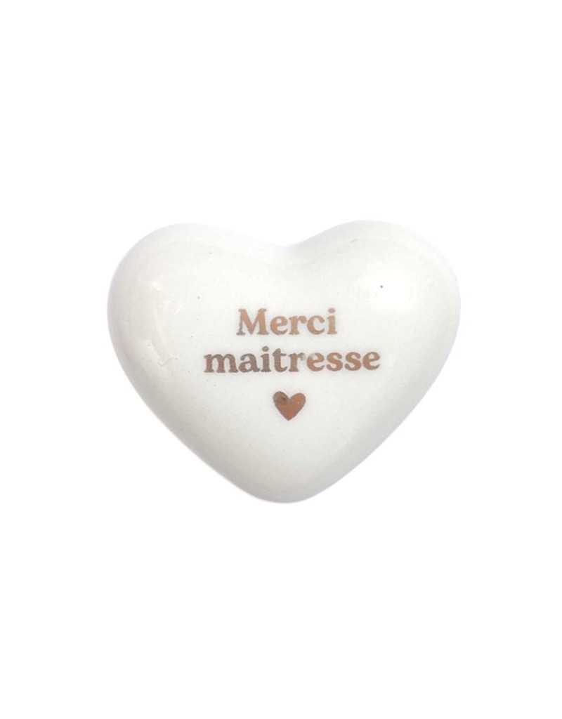 Cœur céramique "Merci maîtresse" Cœur céramique "Merci maîtresse"